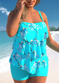 Women's Fashion Printed Split Swimsuit