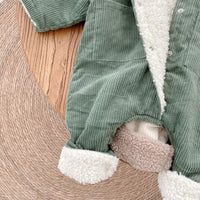 Fashion Personality Baby Corduroy One-piece Suit