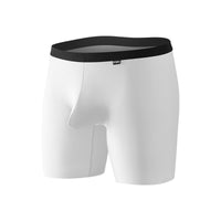 Men's Extended Fat Guy Anti-friction Leg Ice Silk U Convex Low Waist