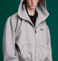 Design Hooded Sweater Heavy Industry Loose