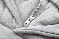 Letter Printing Velvet Padded Hooded Sweatshirt