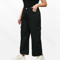 Plus-size Straight-leg Non-stretch Fashionable Pants For Women