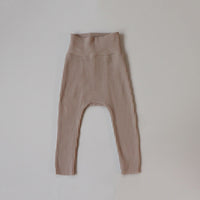 Leggings Girls Solid Color High-waisted Trousers