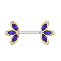 Stainless Steel Butterfly Nail Nipple Buckle