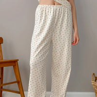 Womens Flowy Comfortable Jumpsuit Set With Straps And Prints