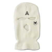 Spider-embroidered Warm Knitted Three-hole Hat