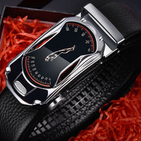 Men's leather belt