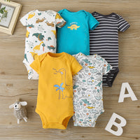 Five-piece Baby Short-sleeved One-piece Suit