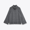 Women's Casual Loose Stand-neck Knit Sweater