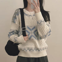 Seoul Snowfall Season Snowflake Sweater