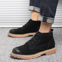 Breathable British Style Low Mid-cut Tooling Shoes
