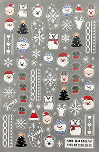 Thin Tough Thin Matte Nail Sticker Christmas