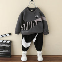 Boys' Matching Long-sleeve Suit Spring And Autumn New