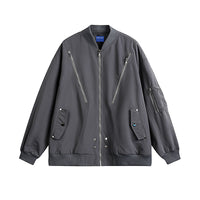 American Pilot Jacket Men's Autumn Fashion Brand Loose Black Advanced