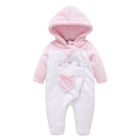 Long sleeve hooded romper