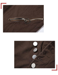 Women's Fashionable All-match Retro High Waist Zipper Jeans