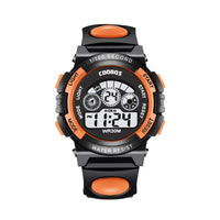 Colorful light waterproof student electronic watch