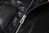 Special-interest Design Stereo Filling Leather Jacket Coat