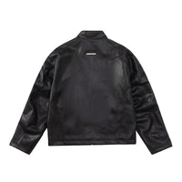 Special-interest Design Stereo Filling Leather Jacket Coat
