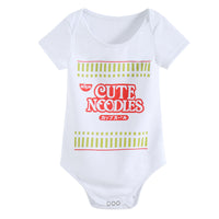 Baby Short Sleeve CUTE NOODLES Triangle Rompers