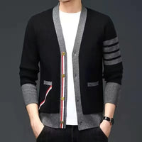 Knitted Cardigan Korean Fashion V-neck Coat
