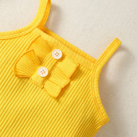 Top With Bowknot Short Dress Suit