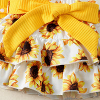 Top With Bowknot Short Dress Suit