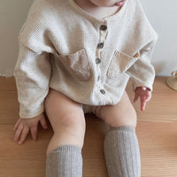 Spring And Autumn Waffle Jumpsuit Double Pocket Trendy Cute Onesie Japanese Romper Romper Romper