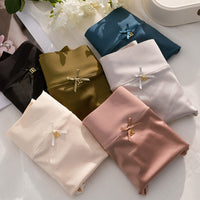 Mid-High Waist Light Luxury Women's Elastic Satin Silky Comfortable Seamless Underwear Mulberry Silk