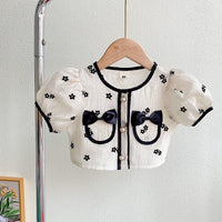 Sweet Style Suit Children's Trendy Short Sleeve Two-piece Set