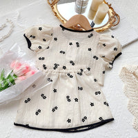 Sweet Style Suit Children's Trendy Short Sleeve Two-piece Set