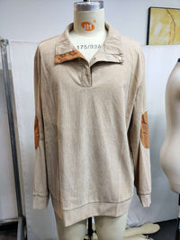Spring And Autumn European Size Men's Outdoor Casual Stand Collar Long-sleeved Sweater