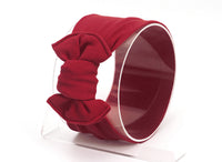 Knotted bowknot wide children's hair band