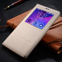 Smart cover for clamshell windows for Samsung note4