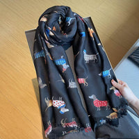 Autumn And Winter Cotton And Linen Scarf