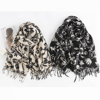 Artificial Cashmere Scarf Wholesale Cream Sweet Girl Style Scarf Shawl