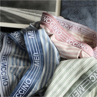 Men's Cotton Striped Comfortable Breathable Sport Boxer