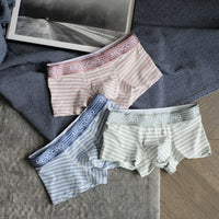 Men's Cotton Striped Comfortable Breathable Sport Boxer