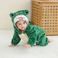 Cartoon One-piece Pajama Children's Autumn And Winter Animal Homewear