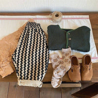 Children's Fashion Striped Casual Japanese Trousers