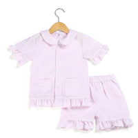 Children's Pajama Set Thin Seersucker