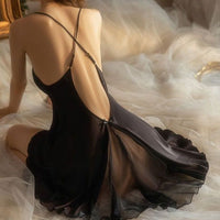 French Elegant Sling Front Nightdress