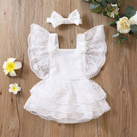 Summer Baby One-piece Princess Dress No Hooded