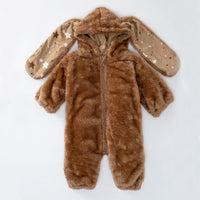 Cartoon Rabbit Baby Jumpsuit Plush Thickening
