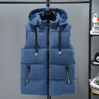 Warm Thickened Solid Color Vest For Men
