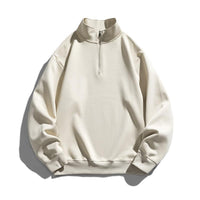 Men's Fashion Half Zipper Season Stand Collar Pullover Sweater