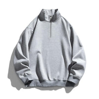 Men's Fashion Half Zipper Season Stand Collar Pullover Sweater
