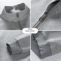 Men's Fashion Half Zipper Season Stand Collar Pullover Sweater