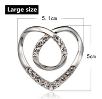 Love Scarf Buckle Clothes Corner Knot Buckle ShirtT-shirt Retaining Ring