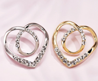 Love Scarf Buckle Clothes Corner Knot Buckle ShirtT-shirt Retaining Ring